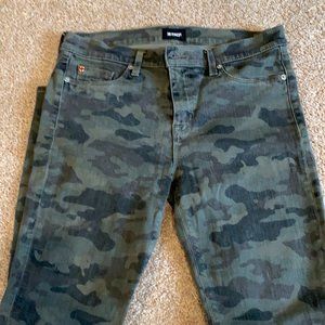 Hudson Womens Size 29 Green Infantry Camo Nico Mid Rise Super Skinny Ankle Jeans